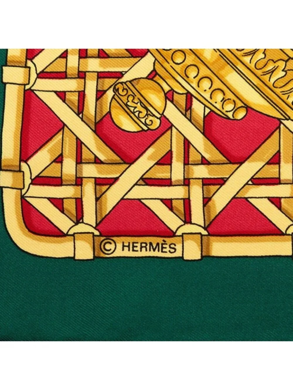 Hermes Carre 90 Feux de Route Carriage Lantern Scarf Large Multicolor Silk